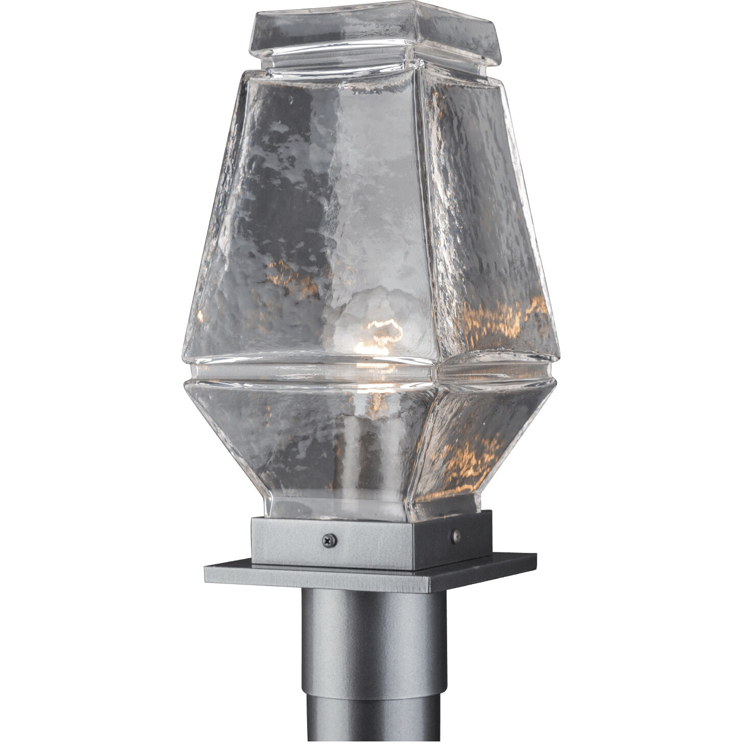 Landmark LED 7.3 inch Argento Grey Outdoor Post Mount in 3000K LED